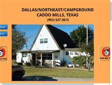 Tablet Screenshot of dallasnortheastcampground.com